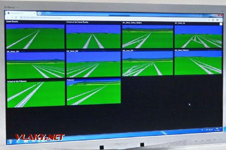 Rôzne pohľady na vizualizáciu koľajiska stanice pripomínajú kamerový systém © SPŠD Trnava