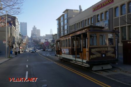 Cable Car na konečné California Street / Van Ness Ave, 7. 2. 2020 © Libor Peltan