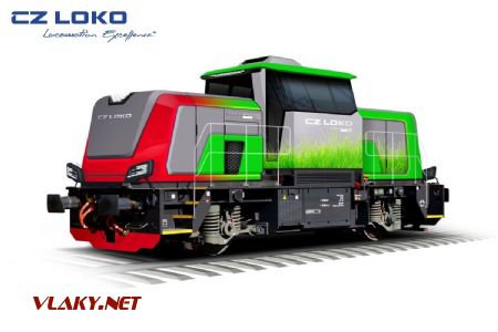 Vizualizace lokomotivy HybridShunter 400 © CZ LOKO