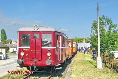Mimoriadny vlak v zastávke Jablonica obec; 14.09.2019 © Marko