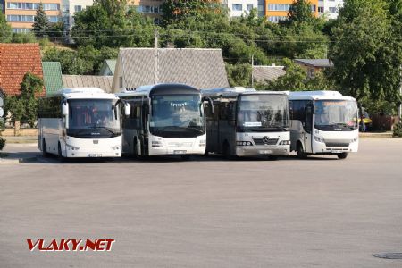06.07.2019 – Jonava: setkání odstavených autobusů na ploše autobusového nádraží © Dominik Havel