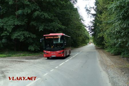 06.07.2019 – Vilnius: autobus typu Anadolu Isuzu Citibus z roku 2017 odjíždí na lince 62 ze zastávky Aukštieji Paneriai © Dominik Havel