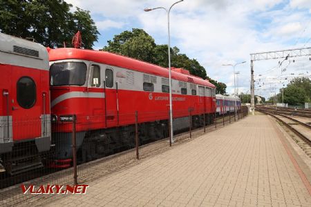 06.07.2019 – Vilnius: motorová lokomotiva řady TEP60 z roku 1980 stojí v nepřístupné části železničního muzea © Dominik Havel