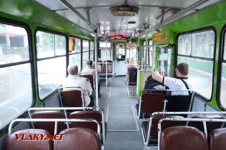 07.07.2019 – Kaunas: interiér trolejbusu typu Škoda Tr 14 z roku 1987 © Dominik Havel