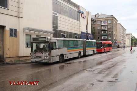 07.07.2019 – Daugavpils: kloubový autobus typu Volvo/Säffle z roku 1990 patří k nestarším vozidlům v provozu MHD © Dominik Havel