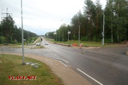 07.07.2019 – Daugavpils: zaústění nové tramvajové trati do stávající sítě u zastávky Brāļu kapi © Dominik Havel