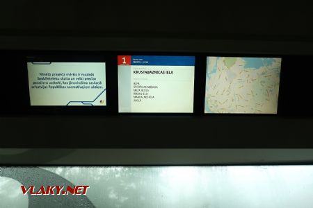 08.07.2019 – Riga: informační systém v tramvajích typu Škoda 15T je výrazně pokročilejší oproti obdobným tramvajím v Praze © Dominik Havel