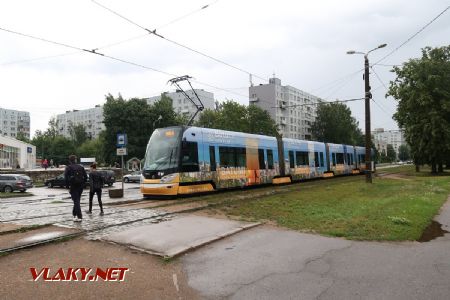 08.07.2019 – Riga: tramvaj typu Škoda 15T1 ForCity Alfa z roku 2012 přijela na konečnou linky 1 Imanta © Dominik Havel
