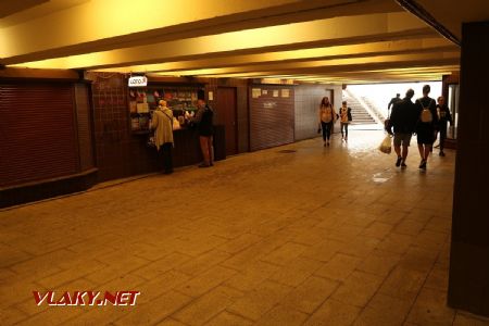 08.07.2019 – Riga: podchod pod křižovatkou u nádraží měl být původně součástí vestibulu metra © Dominik Havel