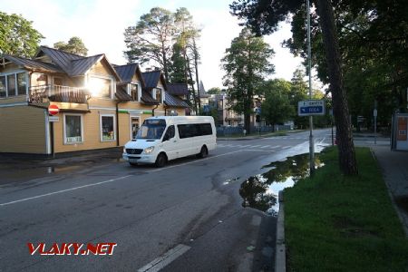 08.07.2019 – Jūrmala: minibus dostavbáře Universāls z roku 2013 přijíždí na lince 5 na konečnou Bulduri, dnes už jezdí v Rize © Dominik Havel