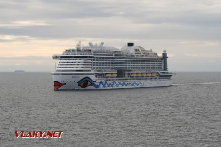 10.07.2019 – Vlajková loď společnosti AIDA Cruises AIDAprima z roku 2016 © Dominik Havel