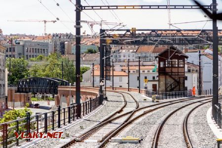29.05.2020 - Praha, Negrelliho viadukt: doprava Praha Masarykovo n., doleva Libeň © Jiří Řechka