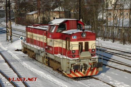 Lokomotiva 730.009 odstavená na Severu dne 16.1.2012. © Pavel Stejskal