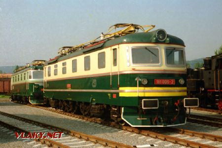 Lokomotiva 181.009, výstava DKV Č.Třebová, 19.8.1995 © Evžen Šimek