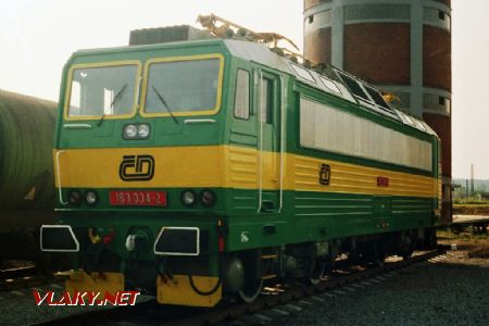 Lokomotiva 163.034, výstava DKV Č.Třebová, 19.8.1995 © Evžen Šimek