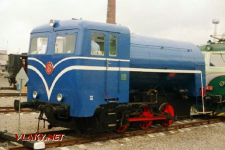 Akumulační lokomotiva ČKD 1435 CS 40A, výstava DKV Č.Třebová, 19.8.1995 © Evžen Šimek