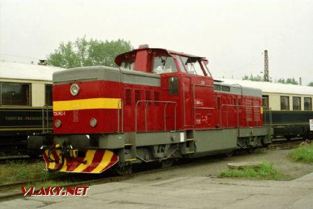 Lokomotiva 726.062 v DKV Č.Třebová připravená na výstavu, 25.8.1995 © Pavel Stejskal