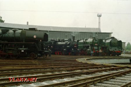 Parní lokomotivy na malé točně DKV Č.Třebová, 25.8.1995 © Pavel Stejskal