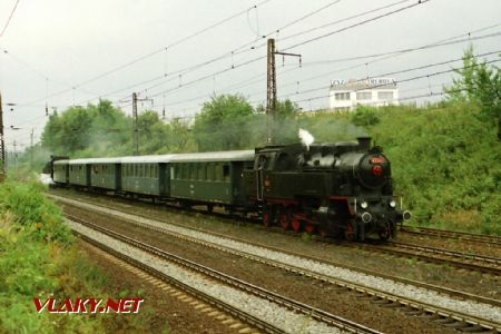 Zvláštní vlak z Poličky se 433.001, Odb.Zádulka – Č.Třebová, 26.8.1995 © Pavel Stejskal