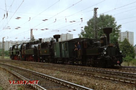 Návoz lokomotiv do Dlouhé Třebové před kavalkádou, 26.8.1995 © Pavel Stejskal