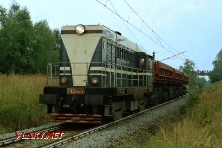 Lokomotiva T 435.016 na kavalkádě dne 26.8.1995 na 100. koleji © Pavel Stejskal