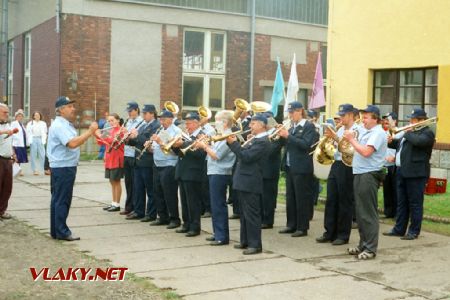 Železničářská kapela v DKV Č.Třebová, 19.8.1995 © Evžen Šimek