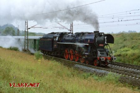 Lokomotiva 498.106, D.Třebová – Odb.Parník, kavalkáda 27.8.1995 © Pavel Stejskal