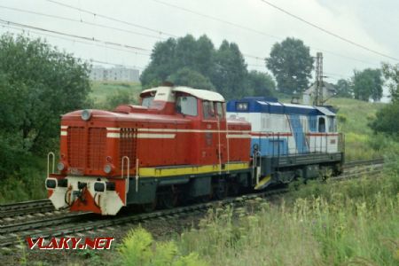 Lokomotivy T 426.001 + 743.010, D.Třebová – Odb.Parník, kavalkáda 27.8.1995 © Pavel Stejskal