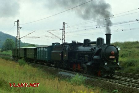 Lokomotiva 434.2186, D.Třebová – Odb.Parník, kavalkáda 27.8.1995 © Pavel Stejskal