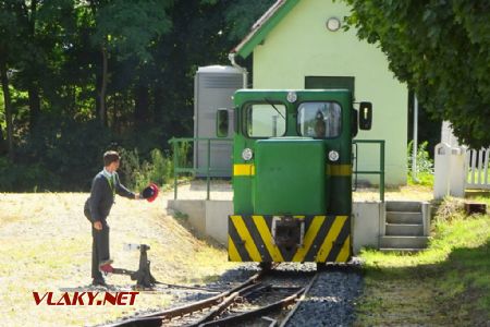 Barátság, lokomotiva při objíždění soupravy, 12.7.2020 © Jiří Mazal