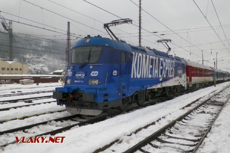 Aj české meseršmity boli súčasťou medzištátnej dopravy. 380.017, Žilina, 16.1.2019 © S.Langhoffer