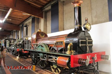 Železniční muzeum Mulhouse: nejstarší mašinka (1844), 17. 8. 2018 © Libor Peltan
