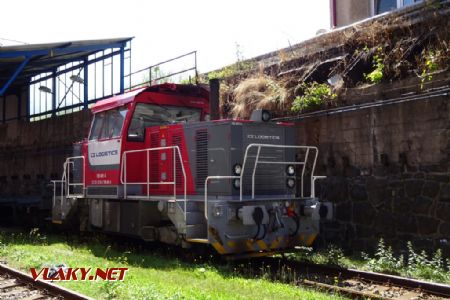 První vyrobená lokomotiva v CZ LOKO 709.401-4 slouží na vnitropodnikovém posunu, 9.8.2021 © Jiří Mazal