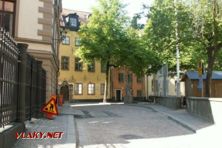 Stockholm: jedno z rázovitých náměstíček Tyska stallplan v centru města, 06.06.2016 © Jan Přikryl
