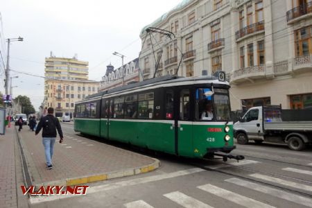Iaşi, Piața Unirii, tramvaj typu GT4, 12.10.2021 © Jiří Mazal