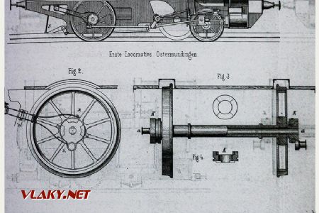 Technická schéma lokomotívy zubačky Gnom; reprofoto