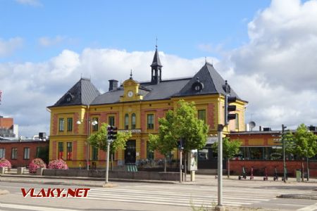 Linköping, novorenesanční nádraží z r. 1872, 1.8.2021 © Jiří Mazal
