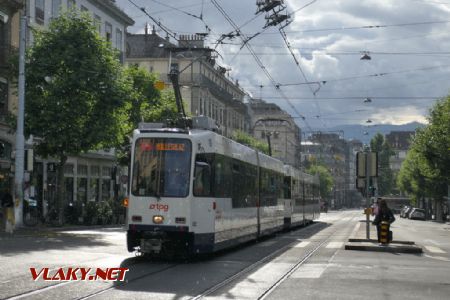Genève: souprava tramvají Düwag/Vevey v centru, 16. 7. 2021 © Libor Peltan