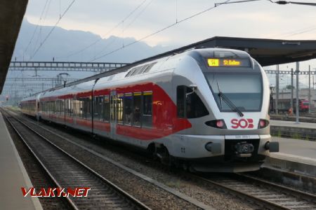 Buchs SG: dvojice Flirtů Schweizerische Südostbahn, 20. 7. 2021 © Libor Peltan