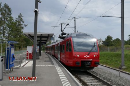 Zürich Triemli: Be 510 Uetlibergbahn (Stadler 2014) s asymetrickým pantografem, 24. 7. 2021 © Libor Peltan