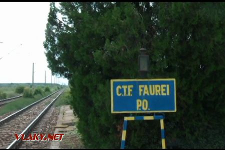 Železniční zastávka C.T.F. Faurei 9.7.2018 © Miloslav Bednář