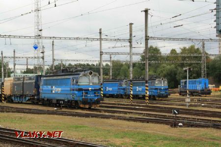 Setkání lokomotiv ČD Cargo v Havlíčkově Brodě. V popředí je lokomotiva 240 139; 17.9.2021 © Jan Kubeš
