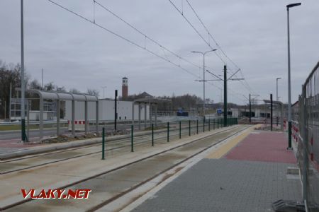 Kraków/Kurdwanów: rozestavěná tram spojka na Łagiewniki, 10. 2. 2022 © Libor Peltan