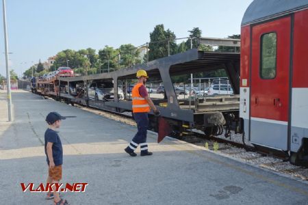 27.8.2022 - Split, rakúsky vagón patrí na koniec vlaku ©Juraj Földes