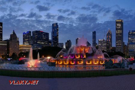 Chicago/Grant Park: panorama chicagské skyline, 25. 7. 2022 © Libor Peltan