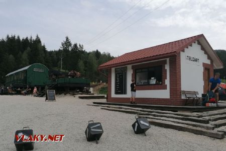 Železničné artefakty v miestnej kaviarni v Telgárte © Jaro Vybo, 20.8.2022
