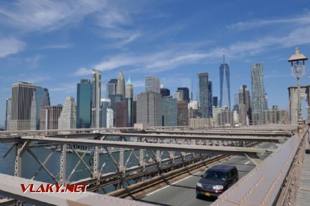 Manhattanská skyline z Brooklyn Bridge, 23. 7. 2022 © Libor Peltan
