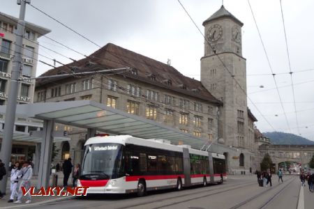 St. Gallen, trolejbus Hess lighTram 25DC, 30.9.2022, © Jiří Mazal