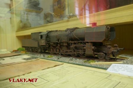 Muzeum Rosice n/L: domácký model parní lokomotivy, 28. 4. 2019 © Libor Peltan