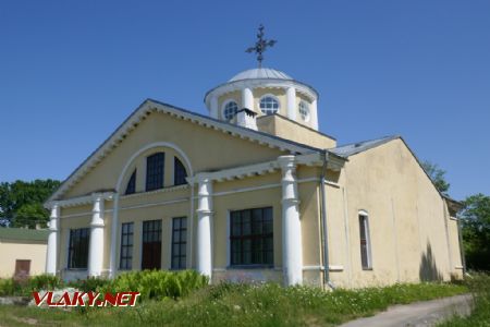 Zemgale: staniční budova přestavěná na kostel, 11. 6. 2023 © Libor Peltan